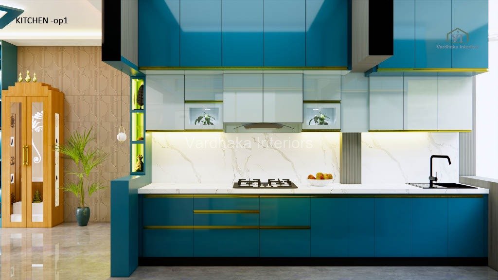 TV unit and living room design in Koramangala, Bangalore