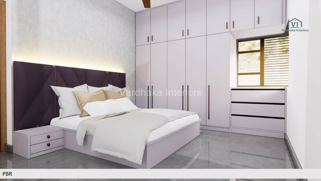 Modern Interior Design With Themed Bed Headboard — interior designers in Dandeli, Uttara Kannada