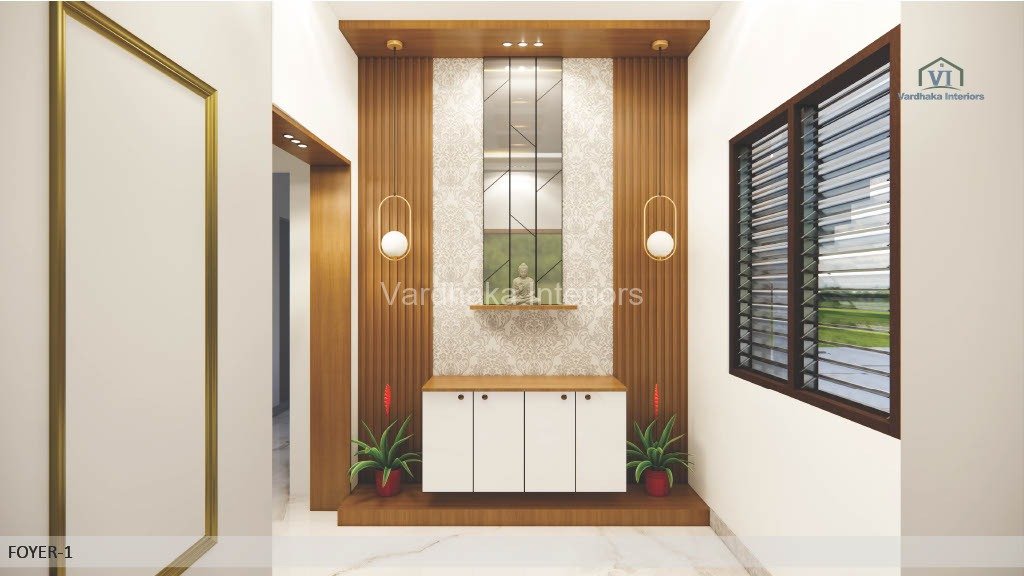 Modern Foray Wall Design Buddha Unit Radha Krishna Unit — interior designers in Karwar, Uttara Kannada