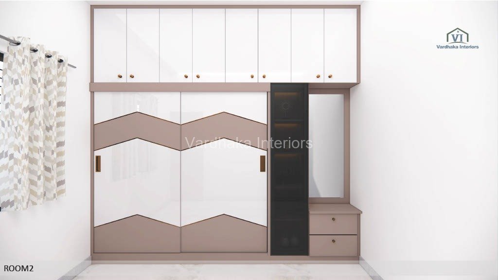 Modern Sliding Door Wardrobe Design — interior designers in Karwar, Uttara Kannada