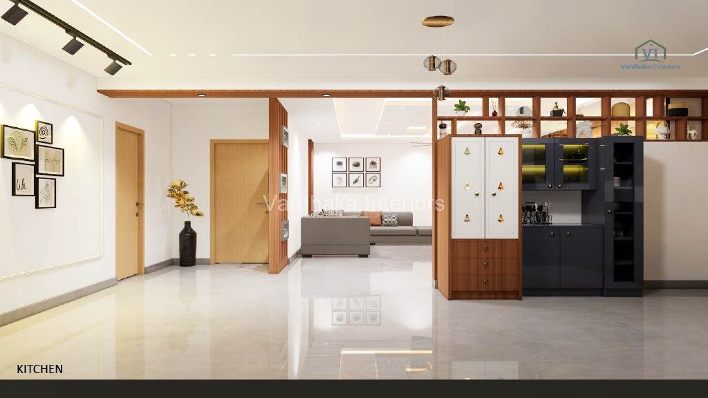 Modern Pooja Unit Crockery Unit — interior designers in Kumta, Uttara Kannada